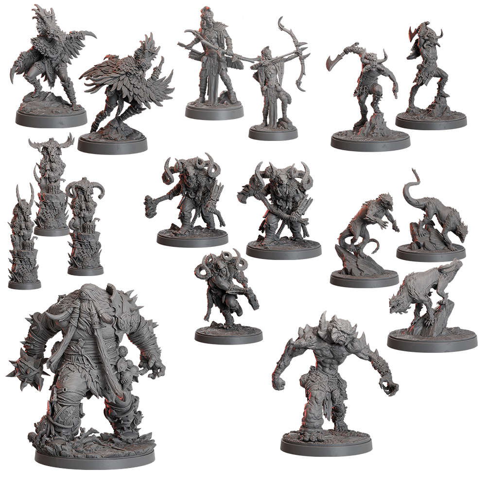Miniature Pack - Thundersteps (17 total sculpts)